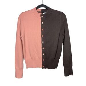 Extreme Cashmere Friendship Cardigan Brown Salmon Women's Small? Sweater Cozy